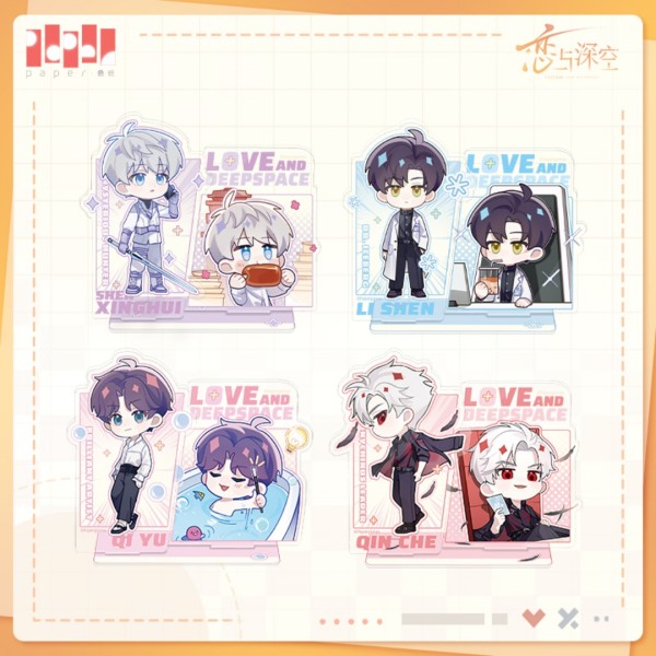 Love and Deepspace Linkon Chibi Report Series Acrylic Pen Stand